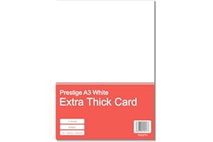 PRESTIGE SALES ONLINE Prestige Premium Super Thick A3 White 500gsm Craft Card - Extra Thick Crafting Card (Pack of 10 Sheets)