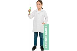 Merroum Laborkittel aus 100% Baumwolle für Kinder von 3 bis 14 Jahren