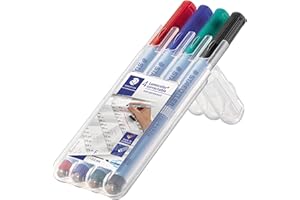 ‎STAEDTLER STAEDTLER Lumocolor 305M WP4-1 Folienstift, correct M STAEDTLER Box, 4 Stück