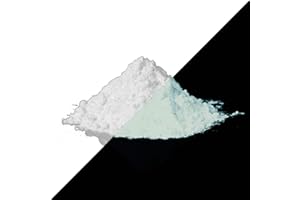 LUMENTICS Leuchtpulver Weiß-Weiß 40 g - Im Dunkeln leuchtendes Farbpulver. Nachleuchtend, phosphoreszierend und fluoreszierend. UV Pigmente zum Malen, Basteln und Industrie.