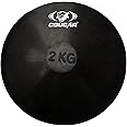 Cougar Black Rubber Discus Throw | Throwing Discus | Black Discus for Men/Women - 2 Kg