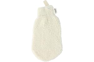 OMNIA BOTANICA - Gant douceur en fibres de bambou - Massage du corps tout en douceur - Nettoyage parfait de la peau - Gant de bain - Spa - Exfoliation douce