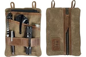 Hide & Drink, Multi-Tool Pocket Pouch XL, Durable Bag for Change, Handmade