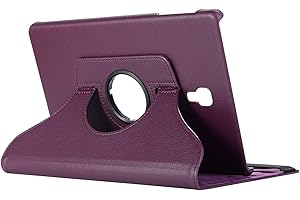 Lobwerk Hülle für Samsung Galaxy Tab A SM-T590 T595 10.5 Zoll Schutzhülle Smart Cover 360° Drehbar + Touchpen Lila