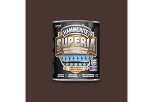 Hammerite Superia Esmalte antioxidante al agua Satinado Marrón Oscuro 750 ml