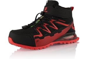 Fusskleidung® Damen Herren Winterstiefel wasserdichte Warm Gefütterte Wanderschuhe