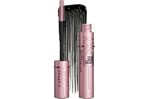 Maybelline New York - Mascara Volume Intense et Longueur Illimitée - Formule Enrichie en Extraits de Bambous et de Fibres - Sky High - Teinte : Very Black - 7,2 ml