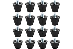 WUIOWPPIC Ersatzstollen für Fußballschuhe,16St Fußball Studs Fußballschuhe Schraubstollen Set Nylonstollen Metallkopf-Ersatzstollen, rutschfeste Fussballschuhe Stollen 13mm/16mm,Schraubenbreite 5mm,Schwarz