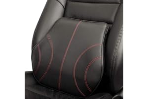 KOYOSO Lordosenstütze Auto, Rückenkissen für Fahrzeuge Zuhause Büro - Schwarz