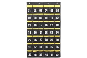 AOKWAWALIY de rangement pour téléphone portable, de rangement mural pour téléphone portable, pochette à suspendre pour téléphone, numéroté pour téléphone, tissu non tissé, support