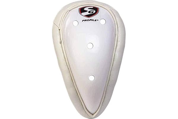 SG Profile Abdominal Cricket Pad (White / Size:Men) Ultimate Comfort High-Quality Material Soft Feel Superior Shock Absorption