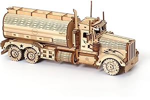 Cuteefun Drewniane puzzle 3D, cysterna, zestawy mechaniczne dla dorosłych do budowania, drewniany zestaw mechaniczny, prezent na urodziny, Dzień Ojca