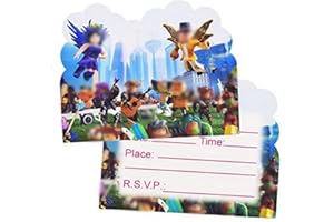 simyron 30pcs Biglietti Invito Inviti Compleanno Bambini, Inviti Bambini Battesimo per Bambini, Ragazze Festa Compleanno