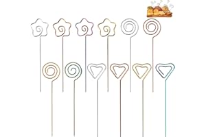 GoldOars 12pcs Bastoncini di Cocktail In Acciaio Inox Stuzzicadenti di Frutta Multicolore Bastoncini Colorati di Bevanda Antipasto per Bar, Snack Barbecue