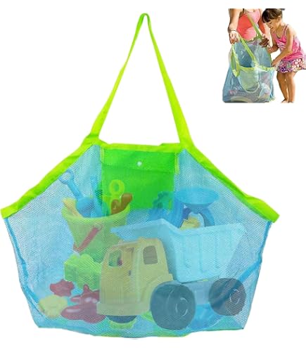 Sac De Plage En Maille - Sac Bandoulière Femme Étanche Sable - Pique-Nique Plage Camping