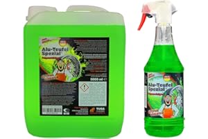 TUGA CHEMIE TUGA Alu-Teufel Spezial Felgenreiniger Aktivgel säurefrei GRÜN 1x 1L + 1x 5L