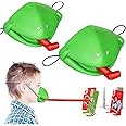 Xsping Catch Bugs Game, 2 Pcs Be Quick to Lick The Bugs Chameleon Game with 2 Blowing Bars, Family Kids Board Games Suitable for 2 People to Play, Memory Fun Games for 4-10 Year Boys and Girls Toys