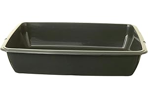 WHITEFURZE Cat Litter Tray Large 48cm