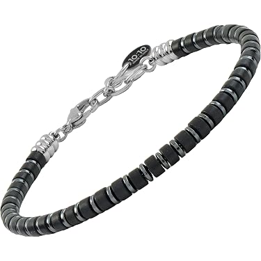 Braccialetti con perline in pelle Acciaio inossidabile Uomo | Classy Men Collection