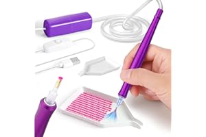 PP OPOUNT Lápiz eléctrico para pintar arte con diamantes - Lápiz para pintar arte con diamantes al vacío, Accesorios para pintar arte con diamantes, Herramienta para pintar con diamantes