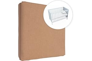 BABY COMFORT Drap-Housse en Jersey 100% Coton pour Matelas de 140 x 70 cm (Noisette)