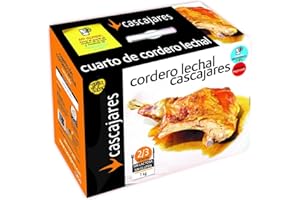 CASCAJARES - Cuarto de Cordero Asado. Cocinado con su propio jugo a falta de terminar unos minutos en el horno. Para 2-3 personas.