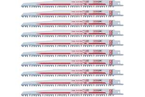SAXTON BLADES 10x Saxton 240mm Reciprocating Sabre Saw Wood Blades R1021L fits Bosch, Dewalt Makita