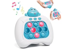 LYUET Dinosaur Fidget Toys, Pop Game It Light Up Fidget Toy with Instant Sound Feedback, Fast Push Game Sensory Toys, Easter Gifts for 3 4 5 6 7 Year Olds Boys Girls Kids