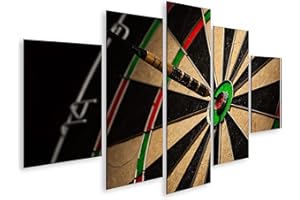 islandburner Bild auf Leinwand Dart In Bulls Eye Close Up Bilder Wandbilder Poster
