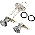 X AUTOHAUX 1 Set Door Lock Cylinder with Keys for Toyota Hilux 69051-89106-RH