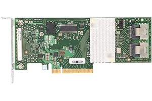 Sxhlseller Tarjeta Controladora Raid, Controlador Raid de Tarjeta Smart Array con Transmisión de 6 Gbps, 2 Interfaces SAS, Configuración de Matriz Flexible para Disco de PC