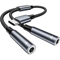 BENFEI Splitter audio USB C a doppio jack 3,5 mm, adattatore per cuffie per 2 persone, compatibile con iPhone 16/15 Pro Max/Pro/Plus, Samsung GalaxyS23/S22, iPad Pro, MacBook e altri dispositivi