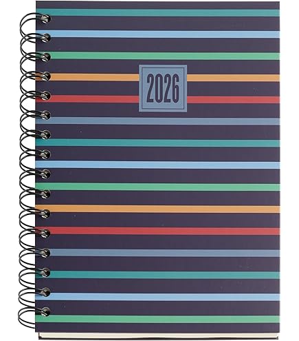 Agenda De Bureau SAS 18S Lady Color Design 15 X 17 Cm Semainier Septembre 2025 à Août 2026. - Visuel