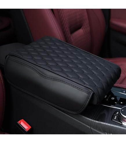 Cuscinetti In Pelle Per Console Auto | Set Da 4 Protezioni Per Ginocchia E Gomiti | Memory Foam Adesivo Universale Per SUV E Camion - 4