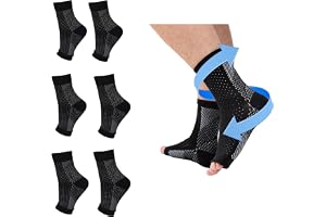 4 par plantar fasciit-strumpor för fotkompressionsmanschett, stödbandage, neuropati, avlastning av hälsporer, nattstrumpor för smärta, stuvad fotled, hälsenan inflammation S/M