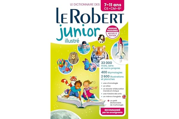 Dictionnaire Le Robert junior illustré - 7/11 ans - CE-CM-6e - Nouvelle édition