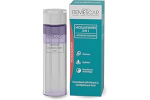 Remescar Acqua Micellare 3 in 1 200ml – Struccante Viso e Occhi Delicato – Rimuove Trucco e Impurità – Con Vitamina C e Acido Ialuronico – Detergente Idratante con Microbiome Tecnologia