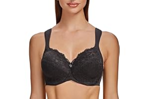 MELENECA Damski biustonosz z fiszbinami i fiszbinami na całej długości