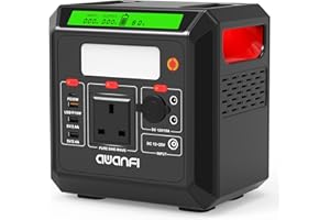 Portable Power Station 500W, AWANFI 518.4Wh Solar Generator with 230V Pure Sine Wave AC Outlets, 12V Regulated DC, USB PD Output, Battery Power Generator for Camping Home Blackout RV