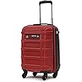 uppercase Cargo 56cm(Small) Cabin Trolley Bag Dual-Tone Spinner Hardsided Luggage Secure Combination Lock Scratch-Proof Surface Mesh ConviPack Suitcase for Men & Women 2000 Days Warranty(Red)
