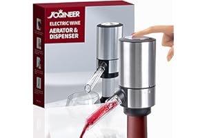 JOQINEER Elektrischer Weinbelüfter Ausgießer Automatische Weinspenderpumpe mit einziehbarem Rohr für sofortige Oxidation auf Knopfdruck Intelligenter Weinbelüfter Dekanter Geschenk für Weinliebhaber