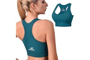 CLDFHX Brassiere Sport Femme Fitness sans Armature avec Coussin Amovible Soutien-Gorge Sport Grand Maintien sans Couture