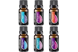 O'linear Essential Oils 6 Blends Set - Perfect for Humidifiers and Diffusers, Aromatherapy Diffuser Oils Scents, Essential Oil Kit for Home Use, Essential Oil Pack with Various Scents