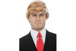 ALLAURA Compatible with Donald Trump Wig – Iconic Blonde Comb-Over Hairpiece for Adults – Realistic Halloween Funny Wigs for Men & Women – Ideal for Costumes, Cosplay, Parties, Events