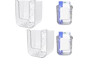 TZEKING 2 Stück Feuchttücher Aufbewahrungsbox Wandhalterung, Feuchttücher Box, Toilettenpapier Box, Feuchttücherspender Für Badezimmer, Feuchtes Toilettenpapier