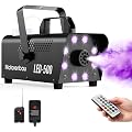Machine à Fumée, Fog Machine avec Télécommande et éclairage LED | Machine a Fumee avec 13 LED Colorées et Effet RGB, 2000 CFM Mode de Pulvérisation Automatique, pour Halloween et en Extérieur