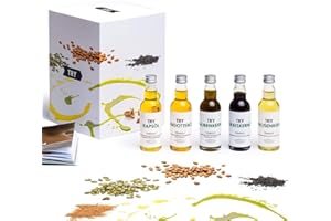 ‎TRY FOODS TRY Öl Set Geschenk - 5x 50ml Kernöl kaltgepresst in einer Probierbox - kulinarisches Geschenkset für Kochbegeisterte