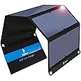 BigBlue 28W Caricabatterie Solare Portatile 2-Porte USB, Pannelli Solari con Amperometro Digitale per Dispositivi Ricaricabil