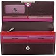 VISCONTI Soft Leather Rio Ladies Purse Style RFID Blocking R11 Plum Multi