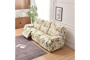 WWQQKJ Copripoltrona Relax reclinabile Elasticizzata, 1 2 3 posti Copridivano Poltrona Relax Antiscivolo Copertura Fodera per Poltrona reclinabile con Tasca(N,3 Seat (8pcs))